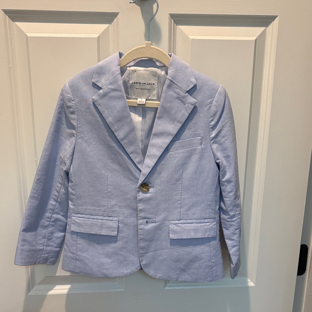 Janie and Jack Light Blue Kids Blazer